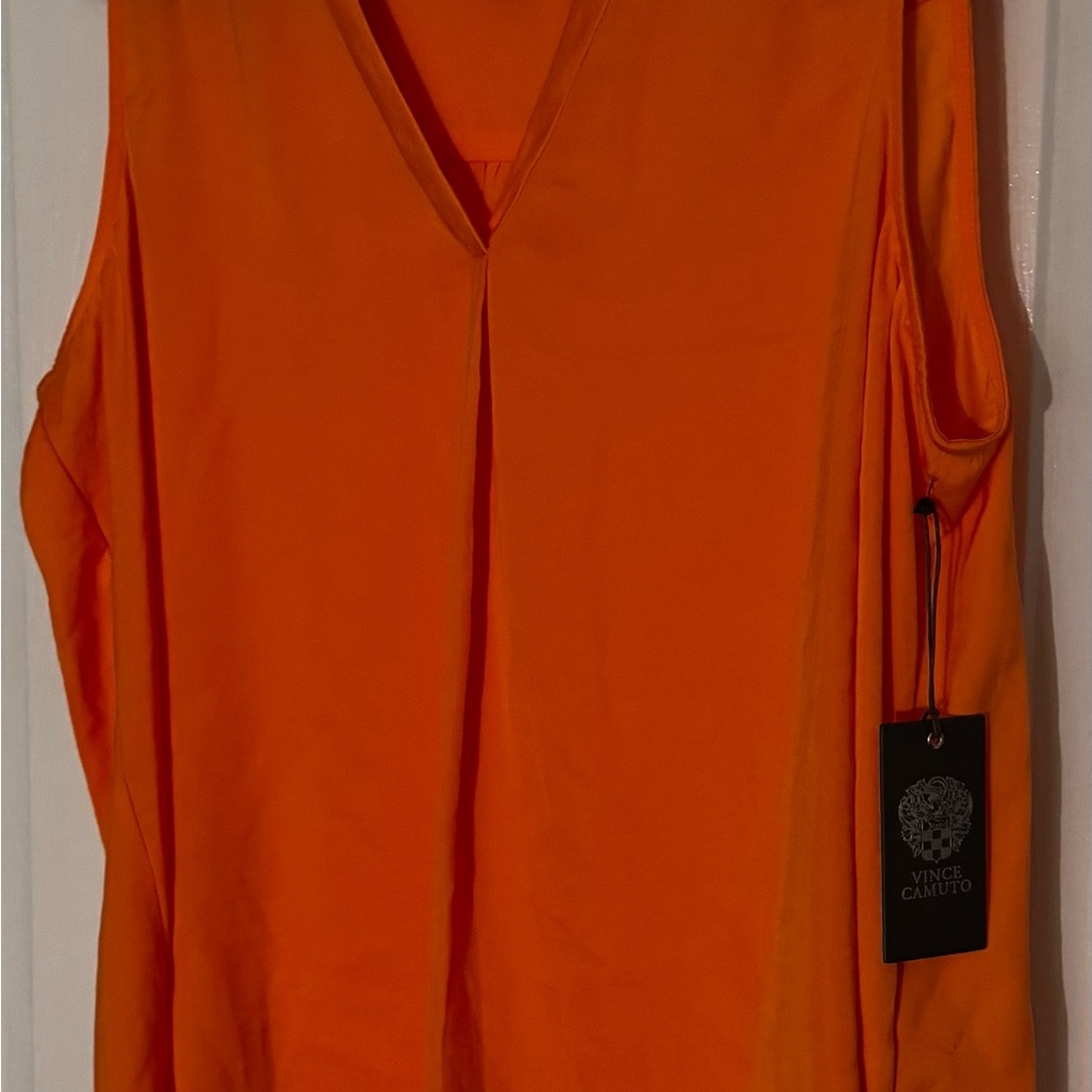 Vince Camuto Vivid Orange Tank Top